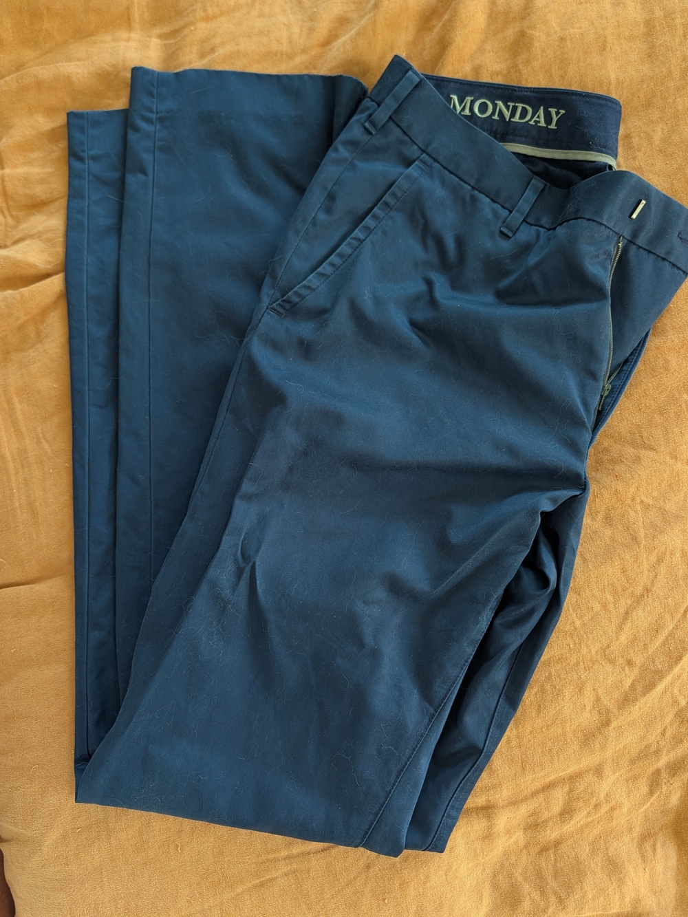Bonobos Weekday Warrior “Monday” chinos in navy blue, size 34